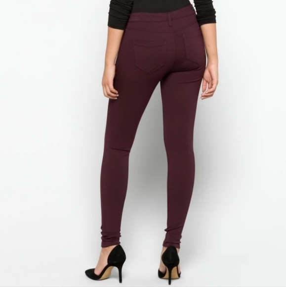 Liverpool New Skinny Ponte Knit Stretch pant in Aubergine - Picture 4 of 16